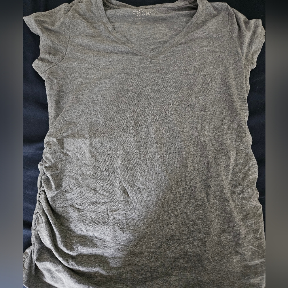 Gray maternity shirt